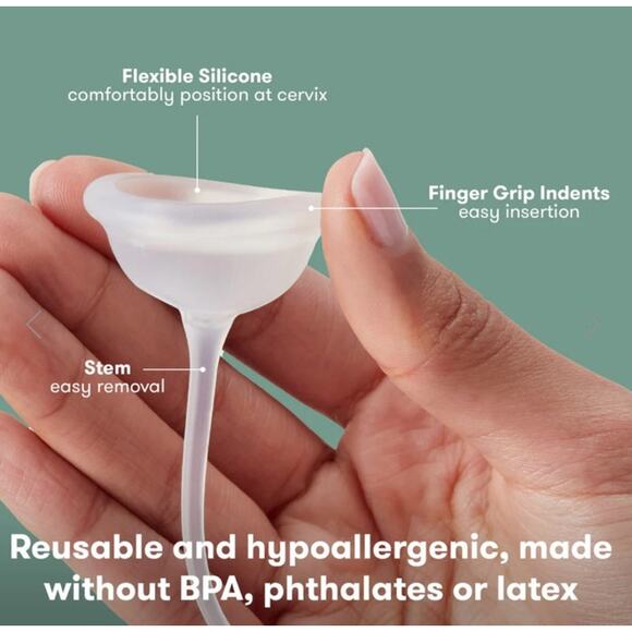 Frida Fertility Conception Aid Cup Keeps Sperm Close to Cervix - Picture 2 of 6